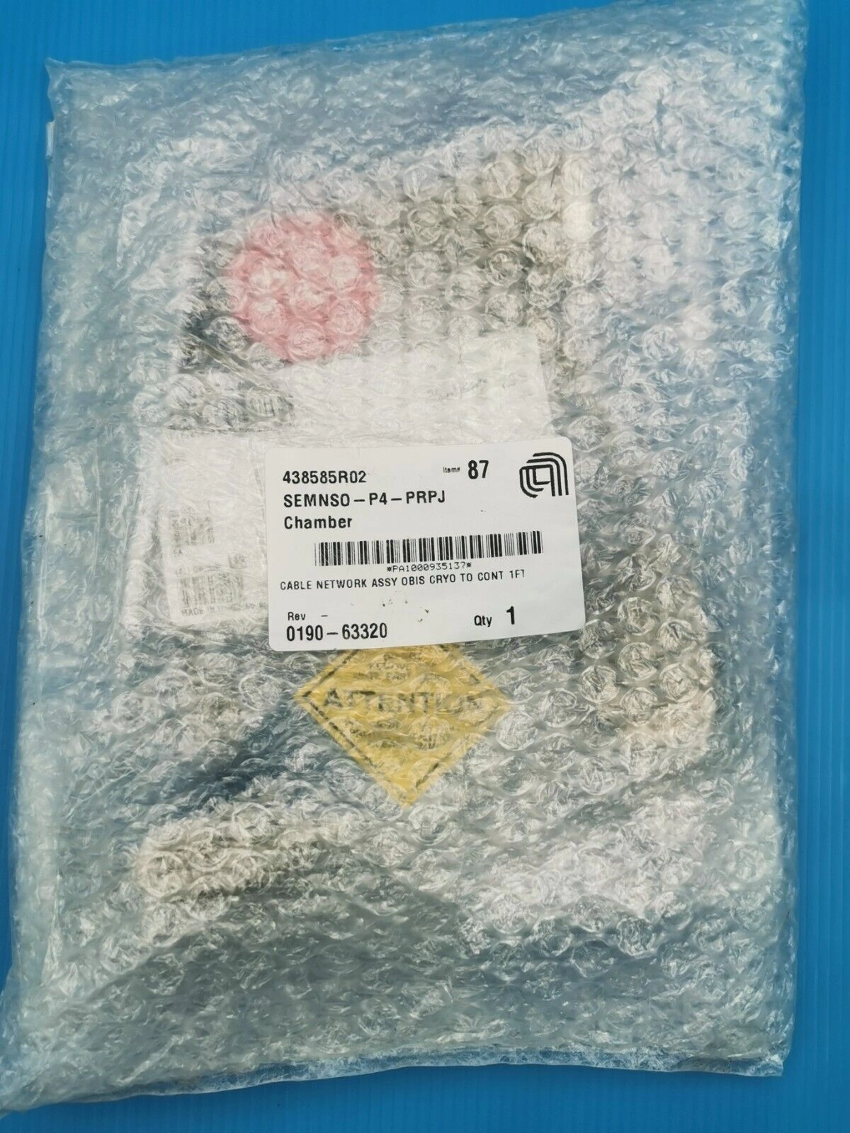 Applied materials AMAT 0190-63320 Network Cable