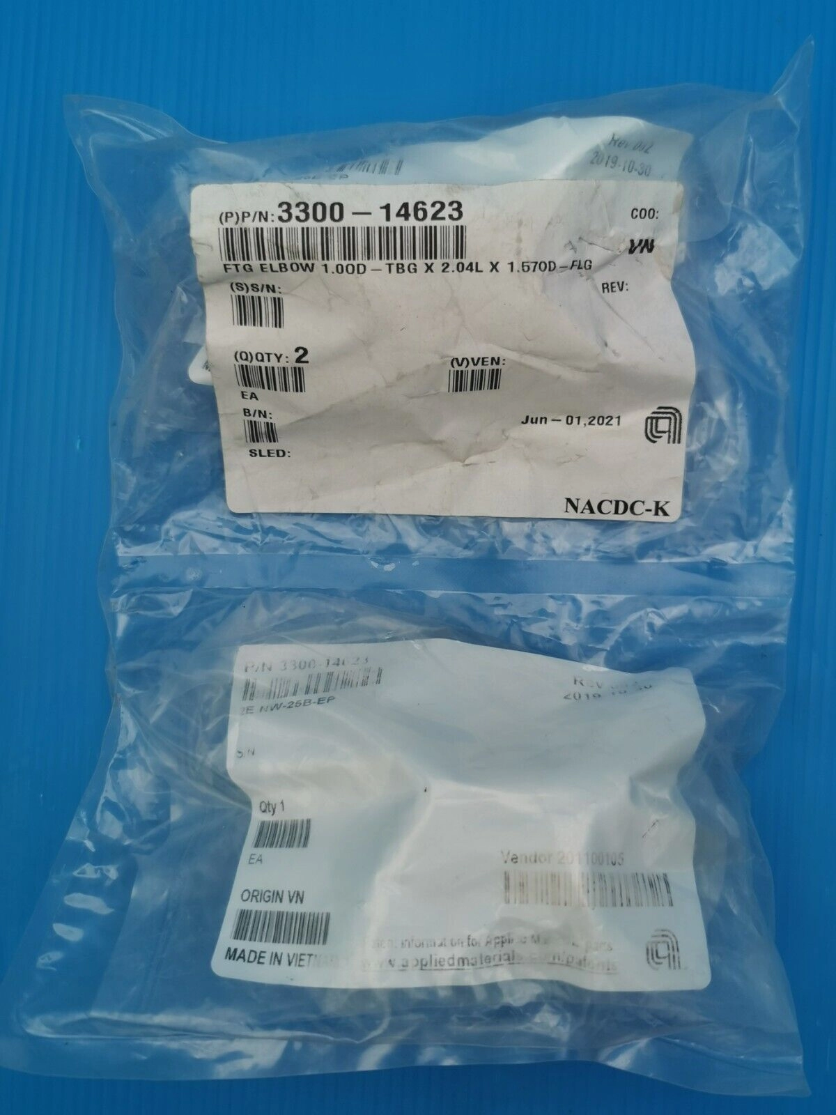 Applied materials AMAT 3300-14623 Lot of 2