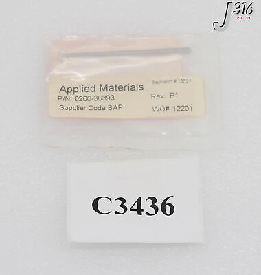 C3436 APPLIED MATERIALS SAPPHIRE PIN, HEATER LIFT, DCSXZ (NEW) 0200-36393