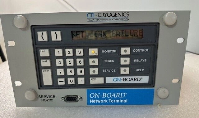 CTI CRYOGENICS ON-BOARD NETWORK TERMINAL. P/N 8113181G003, S/N 95G9904274