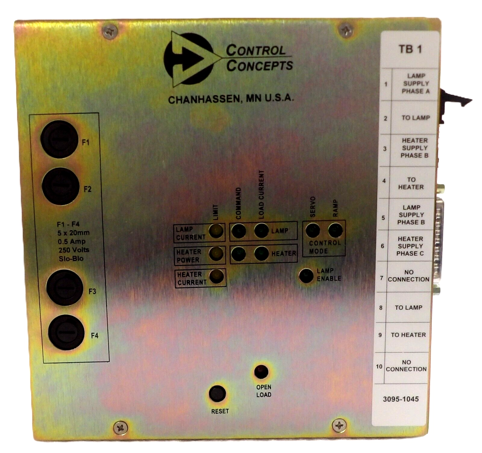 Control Concepts 3095-1045 SCR Power Controller Module AMAT 0500-00154 Working