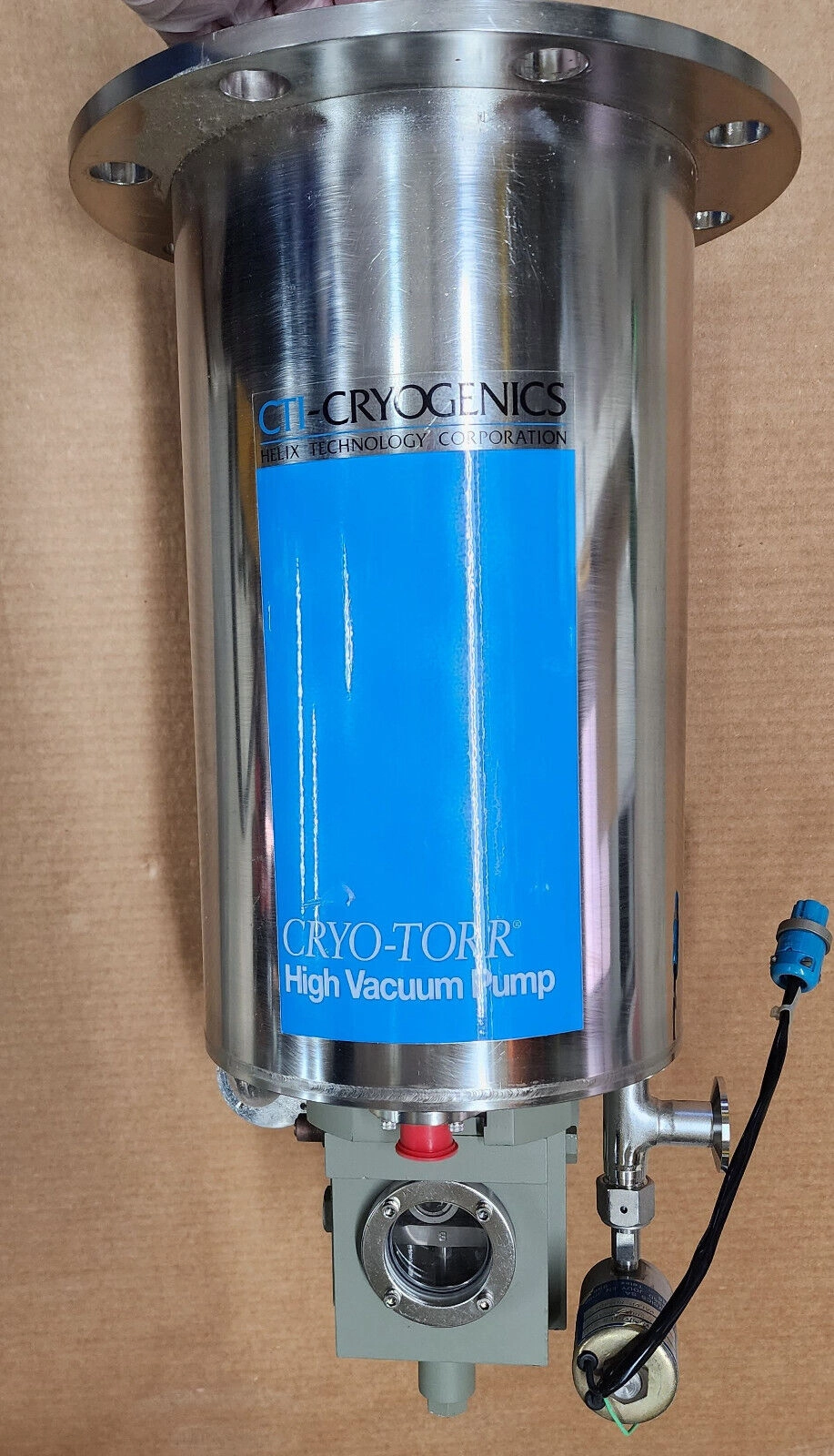 Helix CTI Cryogenics Cryo-Torr 8 Cryopump Cryogenic High Vacuum Pump CT8 CT-8