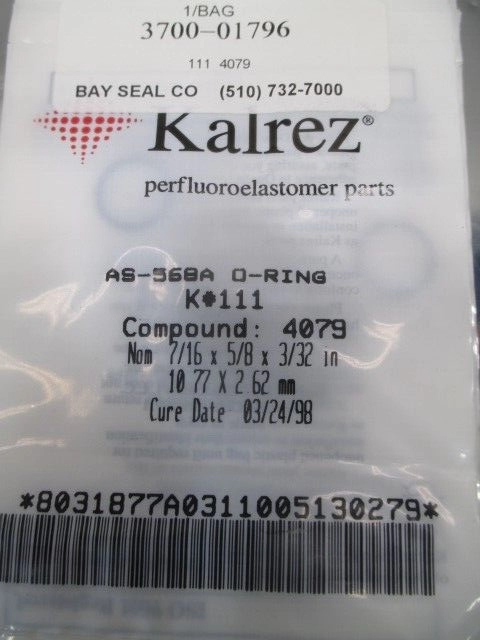 3700-03770 Applied Materials AMAT Kalrez O-Ring 