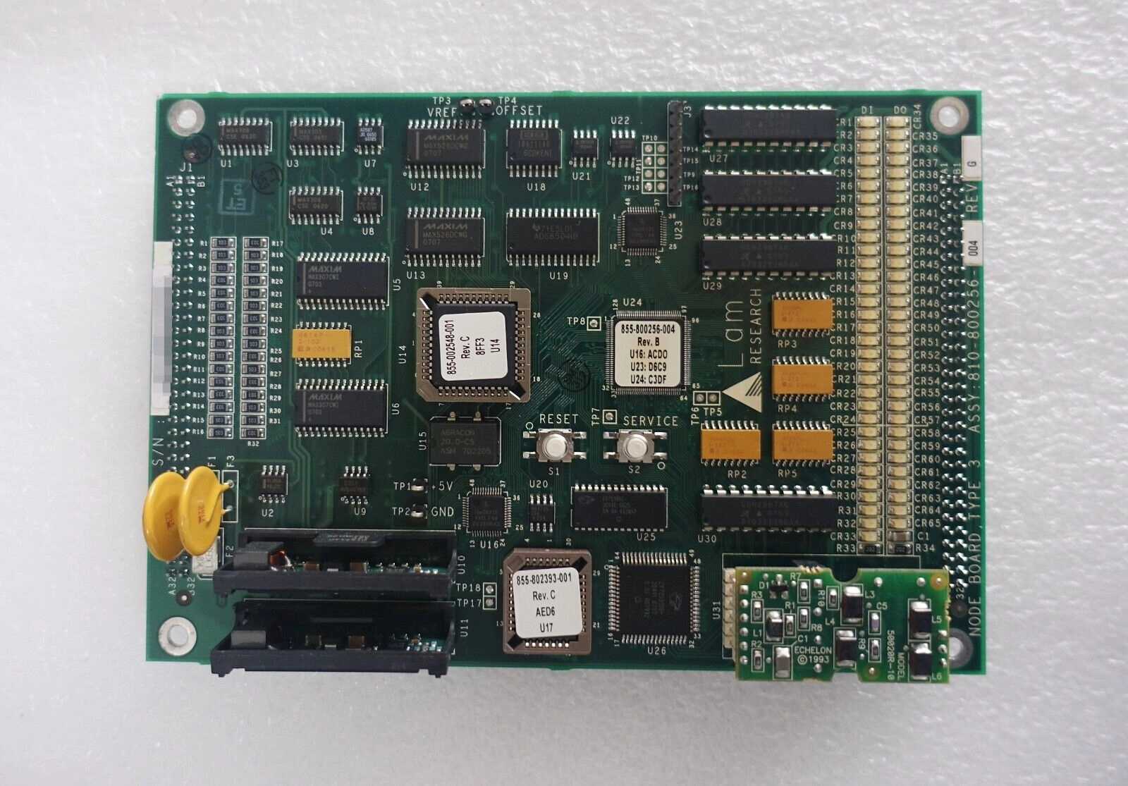 LAM RESEARCH 810-800256-004 NODE BOARD, TYPE 3 PCB BOARD