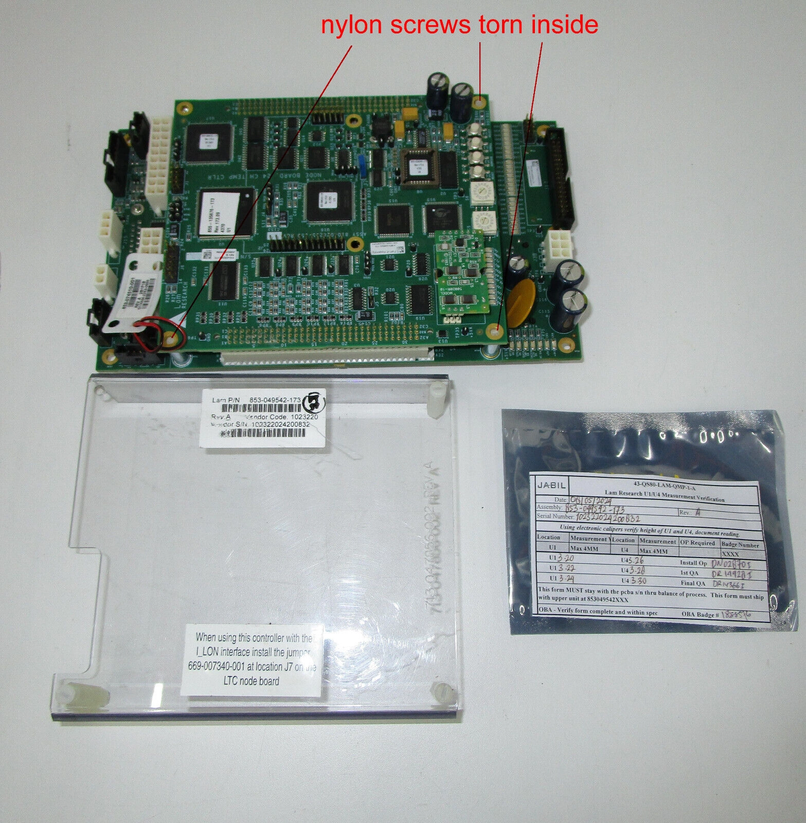 LAM RESEARCH 853-049542-173 Rev A PCB 24 CH TEMP CTRL ASSY