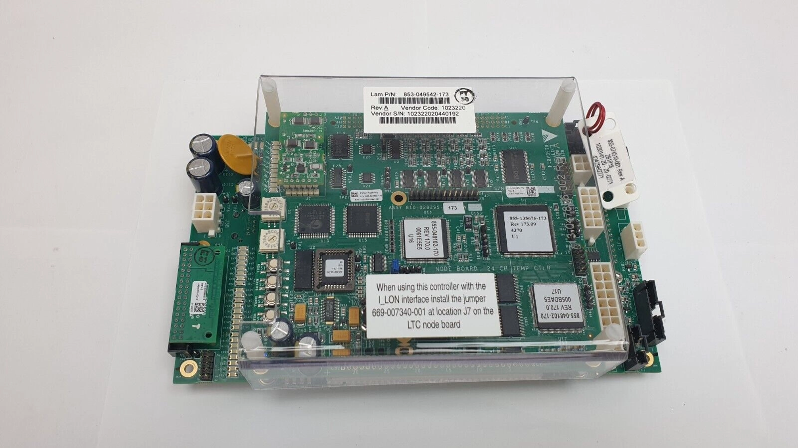 LAM Research 24 Channel Temperature Controller Node Board - P/N: 853-049542-173