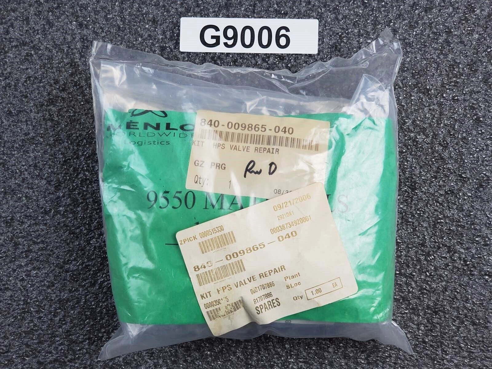 LAM Research 840-009865-040 Kit HPS Valve Repair