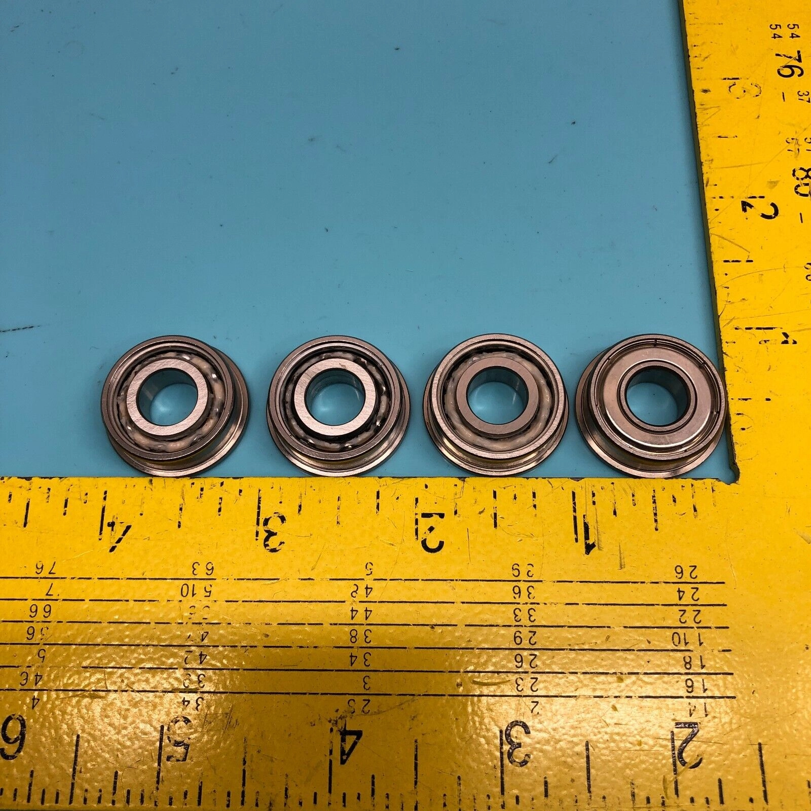 LOT OF 4 AMAT 3060-01145 BEARING, BALL FLG 375X875, 171477