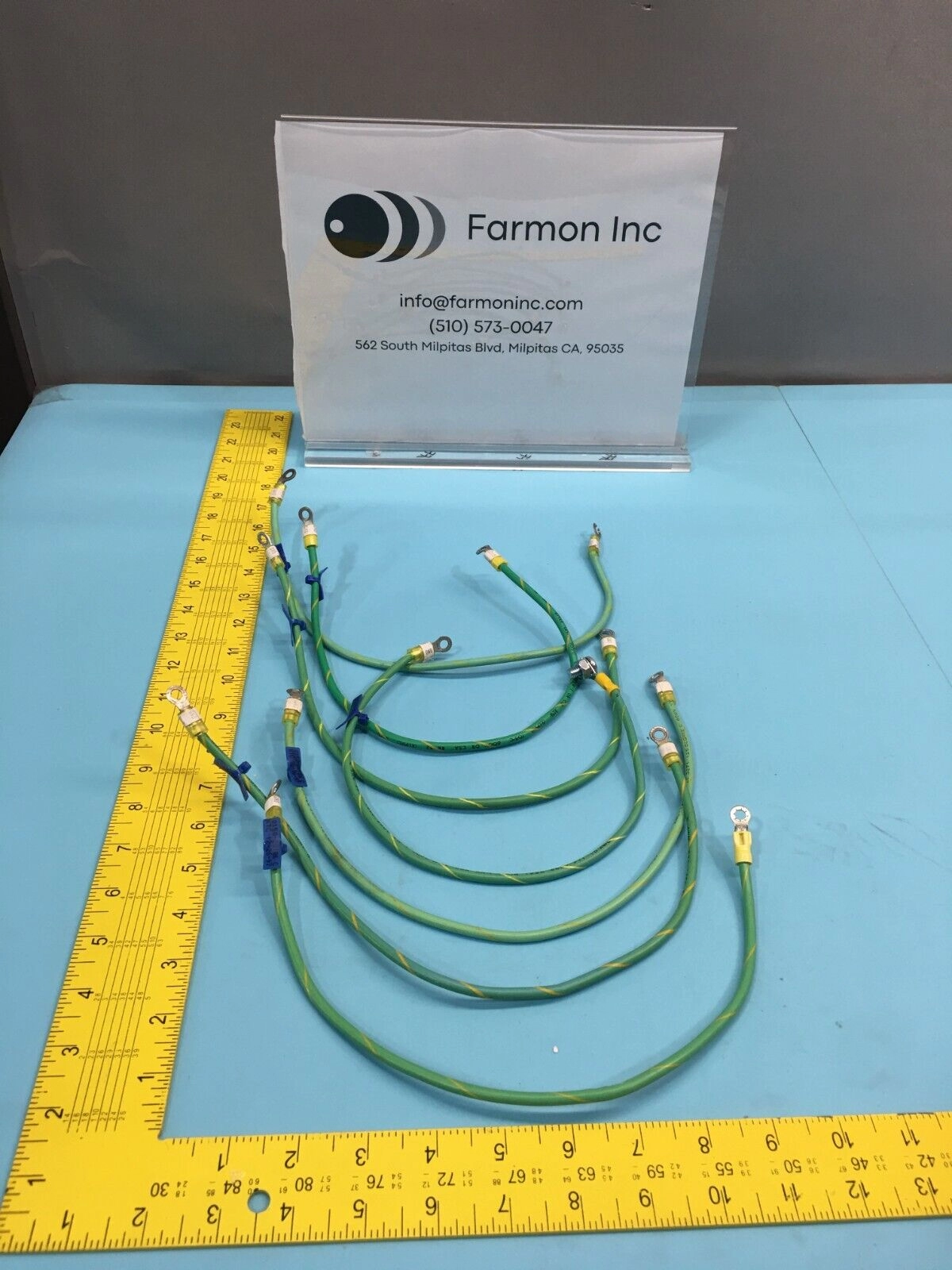 LOT OF 7 AMAT 0150-20186 CABLE ASSY, SOURCE WATER MANIFOLD GROUND, 130310