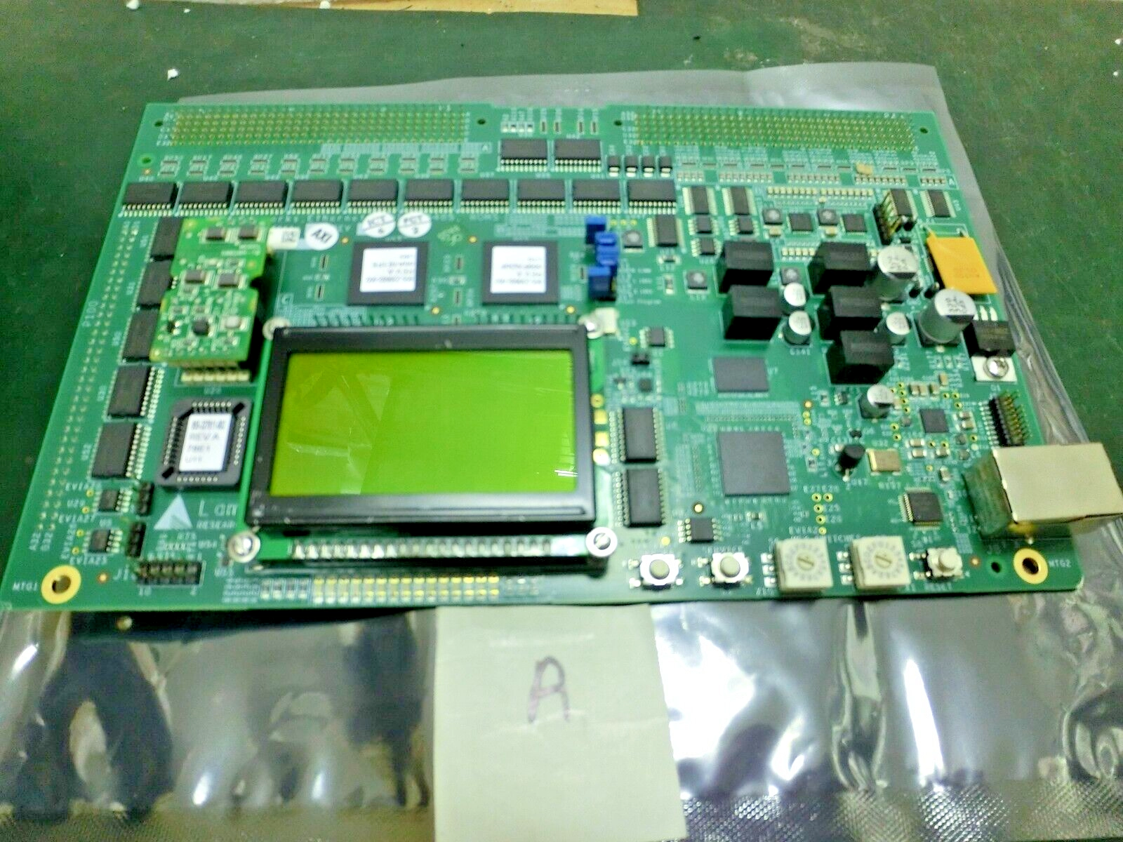 Lam Research 810-227611-003 Rev C PCBA Lonworks,Ethernet ADIO RS485 BD,US_,9154