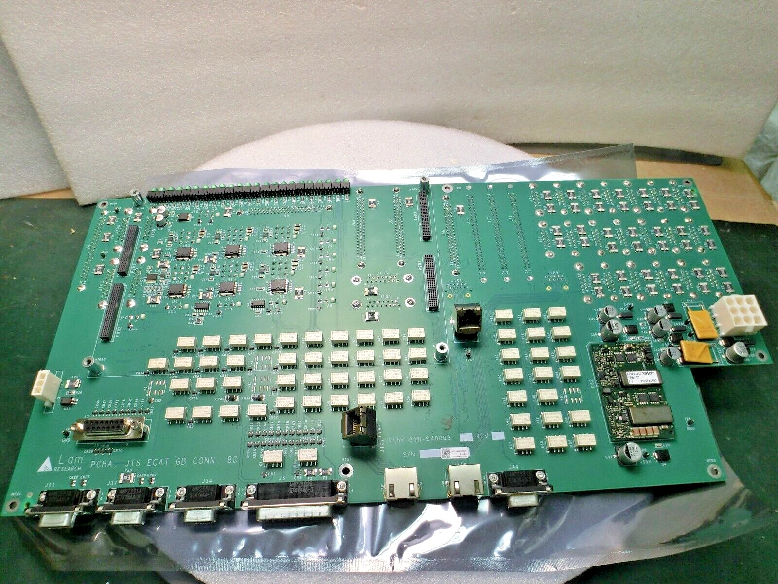 Lam Research 810-240888-002 Rev D PCBA,JTS ECAT GB CONN. Board,Used,US_,8994