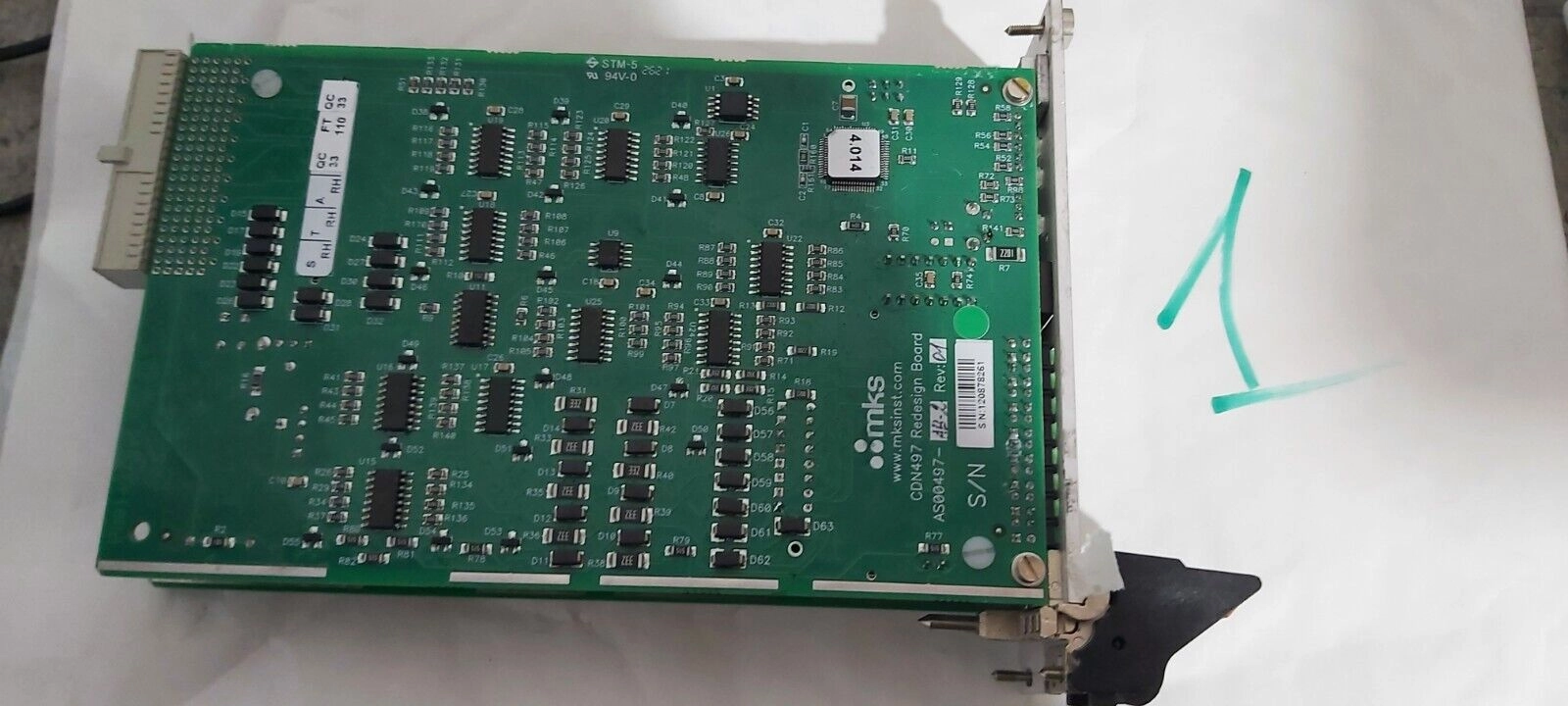 MKS CDN497 Redesign Board AS00497-AB-2 w/AMAT 0190-61381 MKS AS01500-10-1 Module