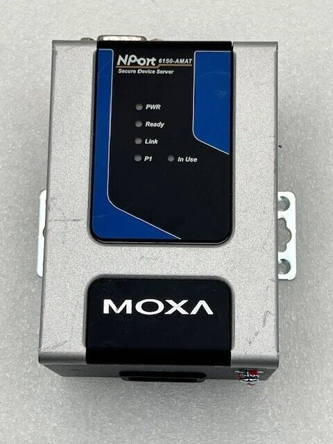 Moxa R-REM-MXA-NP6150AMAT-1 NPort 6150-AMAT 0190-64683 Secure Device Server Used