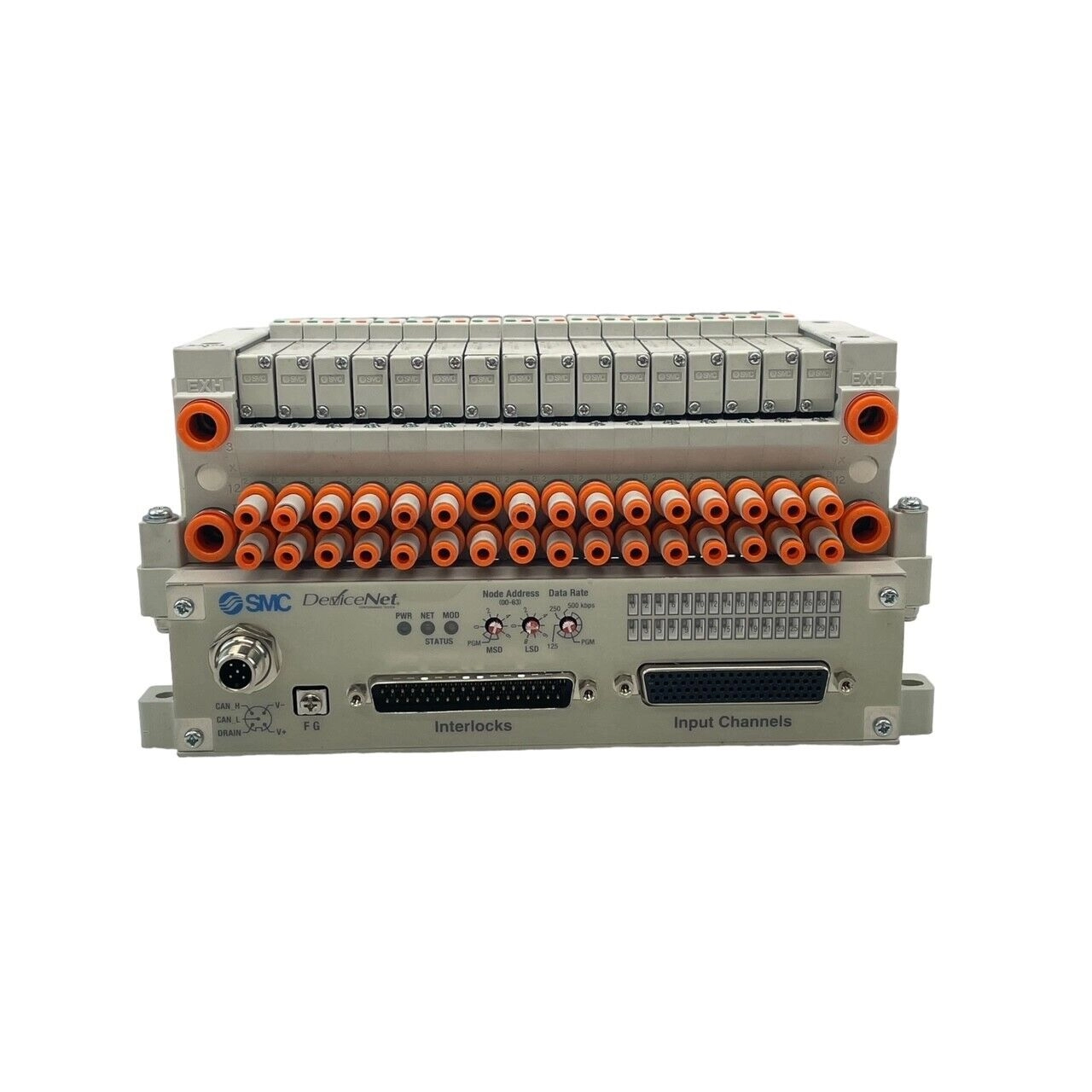 SMC EX420-SDN1 DEVICENET VV5Q11-16-X3104V 16 SLOT TERMINAL BLOCK AMAT 4060-00937