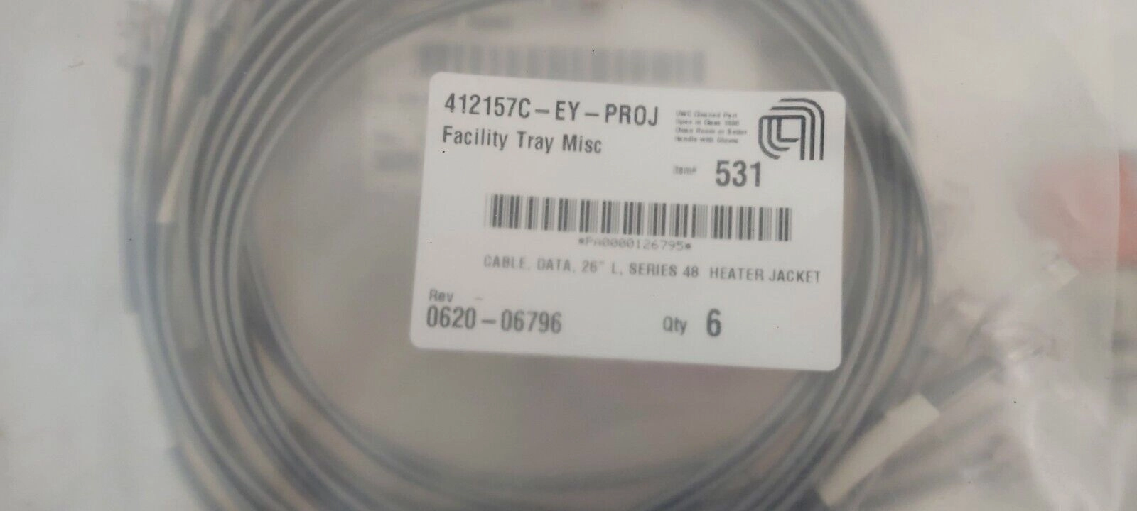 Sealed AMAT Applied Materials 0620-06796 Cable Data Make Offer!