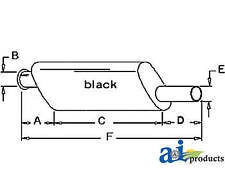 A-AT21689 Muffler Fits AMAT21689, AT64102