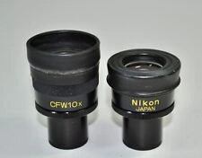 Nikon CFW10X CFW 10X Microscope Eyepiece Ocular Pair 23mm