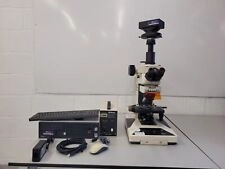 Nikon Microphot-FXA Fluorescence Microscope with HP-10101AF PSU & 4x Objectives