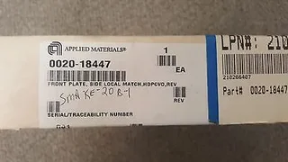 0020-18447  APPLIED MATERIALS  FRONT PLATE, SIDE LOCAL MATCH,HDPCVD