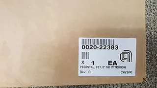 0020-22383 AMAT PEDESTAL, SST, 8 101 WTROUGH