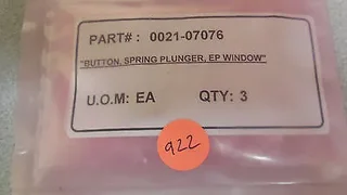 0021-07076, AMAT, BUTTON, SPRING PLUNGER, EP WINDOW