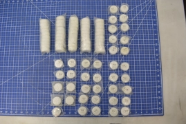 0040-44814 (LOT OF 85) / CAP, LAMP FEEDTHROUGH DYNMAC / APPLIED MATERIALS AMAT