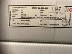 0190-00499 AMAT, PVD TARGET,