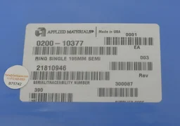 0200-10377 / RING SINGLE 195MM SEMI / APPLIED MATERIALS AMAT