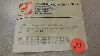 0200-35526, Applied Materials,LIFT PIN, TRIANGULAR