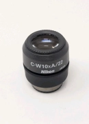 (1) One Nikon 10X C-W10xA/22 Microscope Eyepiece Single Eyepiece C-W10xA