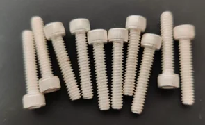 10X AMAT 3690-01894 SOC HD CAPSCR 10-24X1-1/4  HEX SOCKET CAP  SST SILVER PLATED