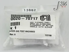 13882 APPLIED MATERIALS LEVER, GAS POST, MACHINED (NEW) 0020-70717