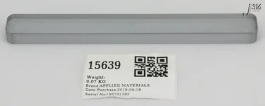 15639 APPLIED MATERIALS VIEWPORT WAFER C LEXAN 0020-75093