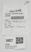 16027 LAM RESEARCH O-RING, 0.176 ID X 0.070 CS" (NEW) 734-090743-001