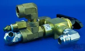 1647 APPLIED MATERIAL WATER VALVE ASSY W/SST FLARE FTGS-CH, B-45XF8 0010-75362