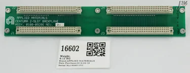 16602 APPLIED MATERIALS PCB, SERIPLEX 2-SLOT BACK PLANE 0100-09286