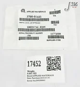 17452 APPLIED MATERIALS ORING ID .234 CSD .139 KALREZ 4079 75DUR 3700-01441