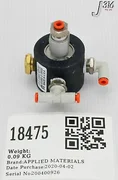 18475 APPLIED MATERIALS ASSY, LOCKOUT VALVE W/ONE TOUCH FTGS 0010-39665