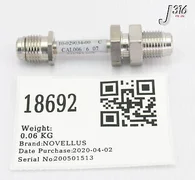 18692 NOVELLUS VCO O-RING FACE SEAL FITTING MALE NPT 10-029034-00