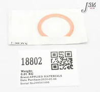 18802 APPLIED MATERIALS GSKT 2.75 CFF OFHC Cu 3320-01027