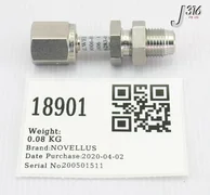 18901 NOVELLUS VCO O-RING FACE SEAL FITTING MALE NPT 10-029006-00
