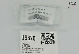19670 LAM RESEARCH CLAMP SGL CLAW ISO-MESC PFEIFFER VACUUM (NEW) 796-092578-002
