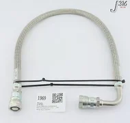 1969 APPLIED MATERIALS CTI HOSE STEEL FLEX W/ ELBOW 39'', 8081617 3400-01084