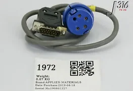 1972 APPLIED MATERIALS CABLE ASSY 332CG 6LG + 2.75 15P-DSUB 0620-01164