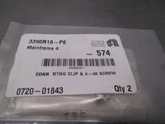 2 AMAT 0720-01843 CONN RTNG CLIP and 4-40 SCREW, 109025