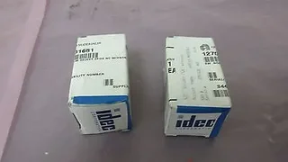 2 AMAT 1270-01681 SQ NON-ILLUM SELECT 2POS NC W/KNOB IDEC ASW201-116 402661