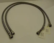 2 AMAT 3400-01443 3/8" Braided SS Hose Assy r 40" End to end ORFS ends