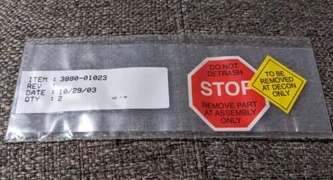2 APPLIED MATERIALS 3880-01023 WASR LKG SPLIT #6 .250D X .1481D X .031THK SST