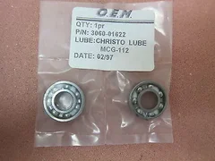2 NEW AMAT 3060-01622 BEARING DUPLEX, CHROSTO LUBE MCG-112