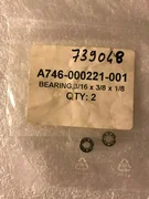 2 ea LAM 746-000221-001 Bearing, 3/16x3/8x1/8